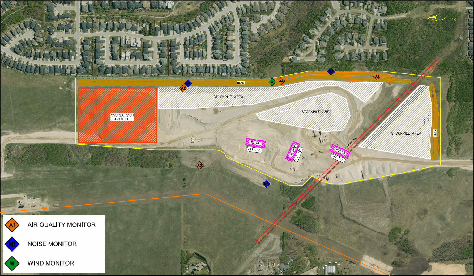 Calgary Ring Road North Gravel Site