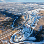 Looking southeast at Fish Creek