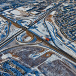 Looking northwest at Macleod Trail
