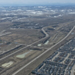 Earthworks along the Highway 22X corridor (looking west)