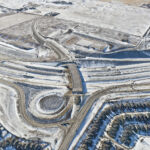 Fish Creek Boulevard providing access to 37 Street and 146 Avenue (looking southwest)