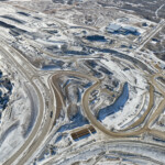 View of the Anderson Road Interchange, which will also provide access to the Tsuut'ina Nation's Chief Joseph Big Plume Building and Seven Chiefs Sportsplex (looking southwest)