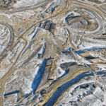 Ongoing structures work at the Sarcee Trail Interchange (looking east)