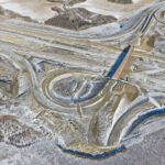 The bridge and ramps at 90 Avenue (looking northeast)