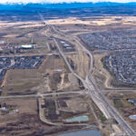 The Highway 22X project corridor from Macleod Trail to 69 Street (looking west)