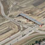 New bridge at 37 Street and 130 Avenue / Buffalo Run Boulevard (looking northwest)